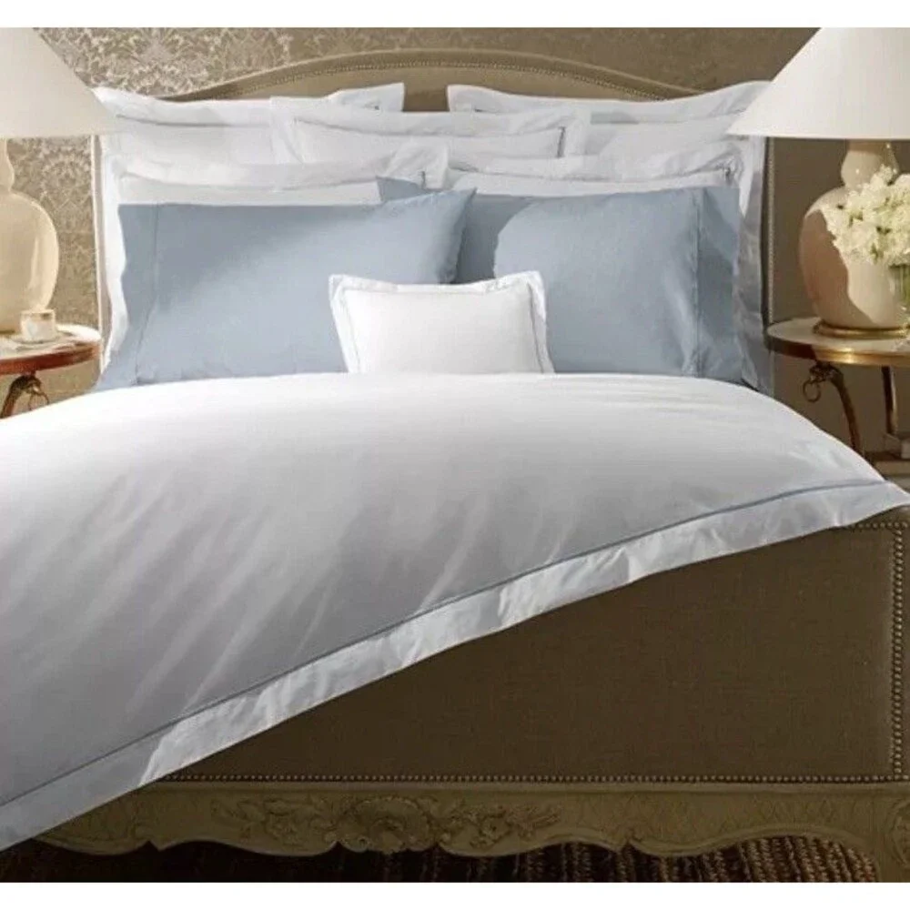 Ralph Lauren RL Organic Cotton Palmer Percale Standard Sham 20 X 28 Tuxedo White